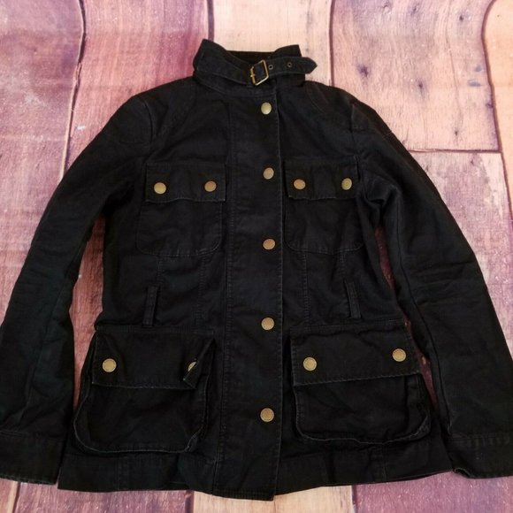 BANANA REPUBLIC Military Moto Denim Jacket - Picture 5 of 7